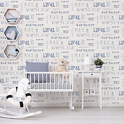 Galerie Wallcoverings Product Code: G23331 - Deauville 2 Wallpaper Collection Galerie Wallcoverings Product Code G23331 - Deauville 2 Wallpaper Collection - Navy Blue Beige Colours - Naval Print Design