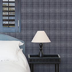 Galerie Wallcoverings Product Code: G23333 - Deauville 2 Wallpaper Collection Galerie Wallcoverings Product Code G23333 - Deauville 2 Wallpaper Collection - Navy Blue White Colours - Nautical Sea Plaid Design