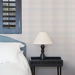 Galerie Wallcoverings Product Code: G23335 - Deauville 2 Wallpaper Collection Galerie Wallcoverings Product Code G23335 - Deauville 2 Wallpaper Collection - Navy Blue Sky Blue Beige Colours - Nautical Sea Plaid Design