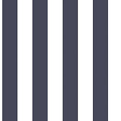 Galerie Wallcoverings Product Code: G23340 - Deauville 2 Wallpaper Collection Galerie Wallcoverings Product Code G23340 - Deauville 2 Wallpaper Collection - Navy Blue White Colours - Regency Stripe Design