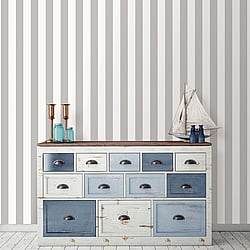 Galerie Wallcoverings Product Code: G23342 - Deauville 2 Wallpaper Collection Galerie Wallcoverings Product Code G23342 - Deauville 2 Wallpaper Collection - Taupe Beige White Colours - Regency Stripe Design