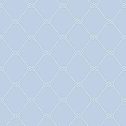 Galerie Wallcoverings Product Code: G23348 - Deauville 2 Wallpaper Collection Galerie Wallcoverings Product Code G23348 - Deauville 2 Wallpaper Collection - Sky Blue White Colours - Nautical Rope Design