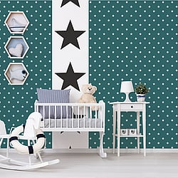 Galerie Wallcoverings Product Code: G23349 - Deauville 2 Wallpaper Collection Galerie Wallcoverings Product Code G23349 - Deauville 2 Wallpaper Collection - Green White Colours - Deauville Star Design