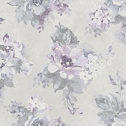 Galerie Wallcoverings Product Code: G34105 - Country Cottage Wallpaper Collection Galerie Wallcoverings Product Code G34105 - Country Cottage Wallpaper Collection - Grey Purple Blue Colours - Vintage Bloom Design