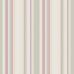 Galerie Wallcoverings Product Code: G34106 - Country Cottage Wallpaper Collection Galerie Wallcoverings Product Code G34106 - Country Cottage Wallpaper Collection - Purple Green Cream Colours - Multi Stripe Design