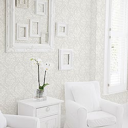 Galerie Wallcoverings Product Code: G45013 - Vintage Rose Wallpaper Collection Galerie Wallcoverings Product Code G45013 - Vintage Rose Wallpaper Collection - Grey Colours - Damask Design
