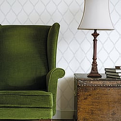 Galerie Wallcoverings Product Code: G45056 - Vintage Roses Wallpaper Collection Galerie Wallcoverings Product Code G45056 - Vintage Roses Wallpaper Collection - White Grey Colours - Laurel Trellis Design