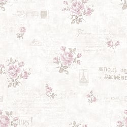 Galerie Wallcoverings Product Code: G45084 - Vintage Roses Wallpaper Collection Galerie Wallcoverings Product Code G45084 - Vintage Roses Wallpaper Collection - Pink Cream Colours - Postcard Florals Design