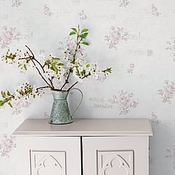 Galerie Wallcoverings Product Code: G45084 - Vintage Roses Wallpaper Collection Galerie Wallcoverings Product Code G45084 - Vintage Roses Wallpaper Collection - Pink Cream Colours - Postcard Florals Design