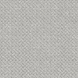 Galerie Wallcoverings Product Code: G45176 - Nostalgie Wallpaper Collection Galerie Wallcoverings Product Code G45176 - Nostalgie Wallpaper Collection - Silver Grey Colours - Diamond Plate Design