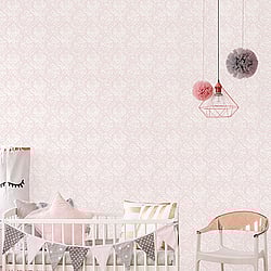 Galerie Wallcoverings Product Code: G45300 - Vintage Roses Wallpaper Collection Galerie Wallcoverings Product Code G45300 - Vintage Roses Wallpaper Collection - Pink White Colours - Damask Design