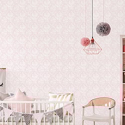 Galerie Wallcoverings Product Code: G45300 - Vintage Roses Wallpaper Collection Galerie Wallcoverings Product Code G45300 - Vintage Roses Wallpaper Collection - Pink White Colours - Damask Design