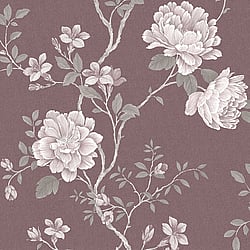 Galerie Wallcoverings Product Code: G45304 - Vintage Roses Wallpaper Collection Galerie Wallcoverings Product Code G45304 - Vintage Roses Wallpaper Collection - Burgundy Grey Colours - Magnolia Design
