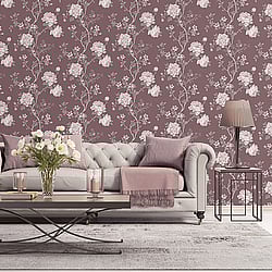 Galerie Wallcoverings Product Code: G45304 - Vintage Roses Wallpaper Collection Galerie Wallcoverings Product Code G45304 - Vintage Roses Wallpaper Collection - Burgundy Grey Colours - Magnolia Design