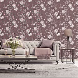 Galerie Wallcoverings Product Code: G45304 - Vintage Roses Wallpaper Collection Galerie Wallcoverings Product Code G45304 - Vintage Roses Wallpaper Collection - Burgundy Grey Colours - Magnolia Design