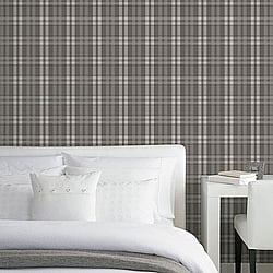 Galerie Wallcoverings Product Code: G45307 - Vintage Roses Wallpaper Collection Galerie Wallcoverings Product Code G45307 - Vintage Roses Wallpaper Collection - Black Colours - Plaid Design