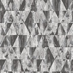Galerie Wallcoverings Product Code: G45334 - Grunge Wallpaper Collection Galerie Wallcoverings Product Code G45334 - Grunge Wallpaper Collection - Grey Silver Black Colours - Triangular Design