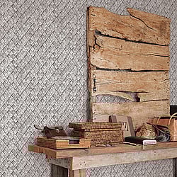 Galerie Wallcoverings Product Code: G45339 - Grunge Wallpaper Collection Galerie Wallcoverings Product Code G45339 - Grunge Wallpaper Collection - Grey Colours - Metal Grate Design