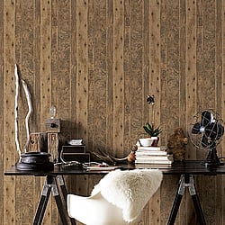 Galerie Wallcoverings Product Code: G45346 - Grunge Wallpaper Collection Galerie Wallcoverings Product Code G45346 - Grunge Wallpaper Collection - Brown Colours - Wood Design