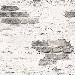 Galerie Wallcoverings Product Code: G45353 - Grunge Wallpaper Collection Galerie Wallcoverings Product Code G45353 - Grunge Wallpaper Collection - White Grey Colours - Exposed Brick Design