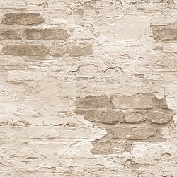 Galerie Wallcoverings Product Code: G45355 - Grunge Wallpaper Collection Galerie Wallcoverings Product Code G45355 - Grunge Wallpaper Collection - Cream Brown Colours - Exposed Brick Design