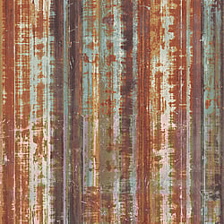 Galerie Wallcoverings Product Code: G45358 - Grunge Wallpaper Collection Galerie Wallcoverings Product Code G45358 - Grunge Wallpaper Collection - Orange Blue Gold Colours - Metal Sheet Design