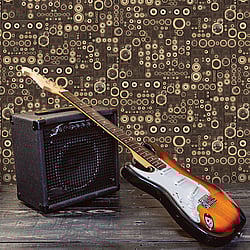 Galerie Wallcoverings Product Code: G45369 - Grunge Wallpaper Collection Galerie Wallcoverings Product Code G45369 - Grunge Wallpaper Collection - Brown Gold Colours - Speakers Design