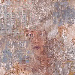 Galerie Wallcoverings Product Code: G45380 - Grunge Wallpaper Collection Galerie Wallcoverings Product Code G45380 - Grunge Wallpaper Collection - Purple Copper Grey Colours - Industrial Collage Design