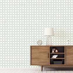 Galerie Wallcoverings Product Code: G45402 - Just Kitchens Wallpaper Collection Galerie Wallcoverings Product Code G45402 - Just Kitchens Wallpaper Collection - Green White Colours - Bee Hive Design
