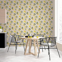 Galerie Wallcoverings Product Code: G45410 - Just Kitchens Wallpaper Collection Galerie Wallcoverings Product Code G45410 - Just Kitchens Wallpaper Collection - Taupe Colours - Citron Botanical Design