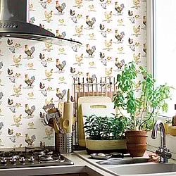 Galerie Wallcoverings Product Code: G45415 - Just Kitchens Wallpaper Collection Galerie Wallcoverings Product Code G45415 - Just Kitchens Wallpaper Collection - Black Red Beige Colours - Free Range Design
