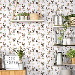 Galerie Wallcoverings Product Code: G45415 - Just Kitchens Wallpaper Collection Galerie Wallcoverings Product Code G45415 - Just Kitchens Wallpaper Collection - Black Red Beige Colours - Free Range Design