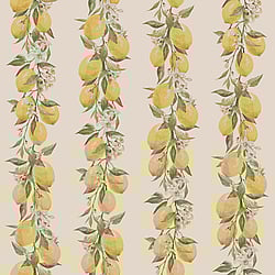 Galerie Wallcoverings Product Code: G45440 - Just Kitchens Wallpaper Collection Galerie Wallcoverings Product Code G45440 - Just Kitchens Wallpaper Collection - Yellow Beige Colours - Lemon Stripe Design
