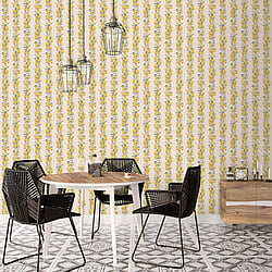 Galerie Wallcoverings Product Code: G45440 - Just Kitchens Wallpaper Collection Galerie Wallcoverings Product Code G45440 - Just Kitchens Wallpaper Collection - Yellow Beige Colours - Lemon Stripe Design