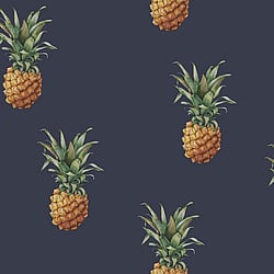 Galerie Wallcoverings Product Code: G45451 - Just Kitchens Wallpaper Collection Galerie Wallcoverings Product Code G45451 - Just Kitchens Wallpaper Collection - Navy Colours - Pineapples Design