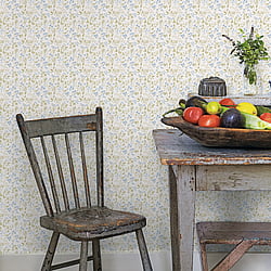 Galerie Wallcoverings Product Code: G45455 - Just Kitchens Wallpaper Collection Galerie Wallcoverings Product Code G45455 - Just Kitchens Wallpaper Collection - Blue Green Colours - Spring Leaf Trail Design