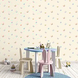 Galerie Wallcoverings Product Code: G56007 - Just 4 Kids 2 Wallpaper Collection Galerie Wallcoverings Product Code G56007 - Just 4 Kids 2 Wallpaper Collection - Yellow Pink Blue Orange Colours - Butterflies Design
