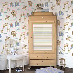 Galerie Wallcoverings Product Code: G56022 - Just 4 Kids 2 Wallpaper Collection Galerie Wallcoverings Product Code G56022 - Just 4 Kids 2 Wallpaper Collection - Blue Beige Colours - Jungle Friends Design