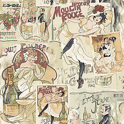 Galerie Wallcoverings Product Code: G56113 - Nostalgie Wallpaper Collection Galerie Wallcoverings Product Code G56113 - Nostalgie Wallpaper Collection - Red Colours - Champagne Posters Design
