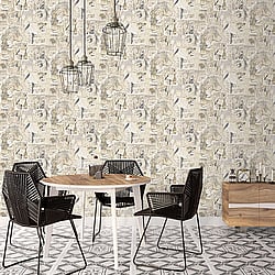 Galerie Wallcoverings Product Code: G56114 - Nostalgie Wallpaper Collection Galerie Wallcoverings Product Code G56114 - Nostalgie Wallpaper Collection - Beige Colours - Champagne Posters Design