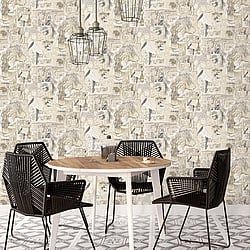 Galerie Wallcoverings Product Code: G56114 - Nostalgie Wallpaper Collection Galerie Wallcoverings Product Code G56114 - Nostalgie Wallpaper Collection - Beige Colours - Champagne Posters Design