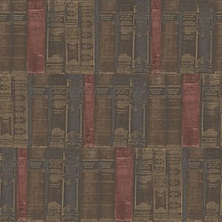 Galerie Wallcoverings Product Code: G56132 - Nostalgie Wallpaper Collection Galerie Wallcoverings Product Code G56132 - Nostalgie Wallpaper Collection - Brown Colours - Library Books Design