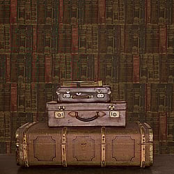 Galerie Wallcoverings Product Code: G56132 - Nostalgie Wallpaper Collection Galerie Wallcoverings Product Code G56132 - Nostalgie Wallpaper Collection - Brown Colours - Library Books Design