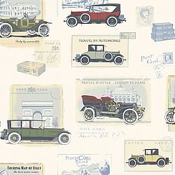 Galerie Wallcoverings Product Code: G56135 - Nostalgie Wallpaper Collection Galerie Wallcoverings Product Code G56135 - Nostalgie Wallpaper Collection - Cream Colours - Cars Design