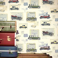 Galerie Wallcoverings Product Code: G56135 - Memories 2 Wallpaper Collection Galerie Wallcoverings Product Code G56135 - Memories 2 Wallpaper Collection - Cream Colours - Cars Design