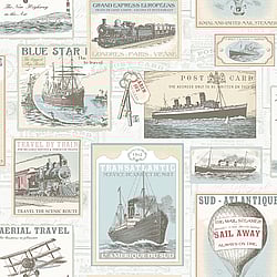 Galerie Wallcoverings Product Code: G56144 - Nostalgie Wallpaper Collection Galerie Wallcoverings Product Code G56144 - Nostalgie Wallpaper Collection - Beige Colours - Travel Design