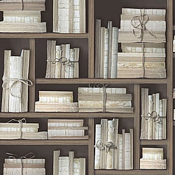Galerie Wallcoverings Product Code: G56153 - Nostalgie Wallpaper Collection Galerie Wallcoverings Product Code G56153 - Nostalgie Wallpaper Collection - Brown Colours - Natural books Design