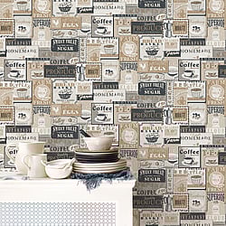 Galerie Wallcoverings Product Code: G56169 - Nostalgie Wallpaper Collection Galerie Wallcoverings Product Code G56169 - Nostalgie Wallpaper Collection - Beige Colours - Enamel Signs Design