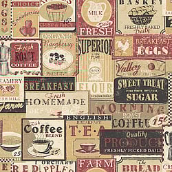 Galerie Wallcoverings Product Code: G56172 - Nostalgie Wallpaper Collection Galerie Wallcoverings Product Code G56172 - Nostalgie Wallpaper Collection - Red Colours - Enamel Signs Design