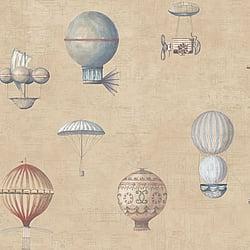Galerie Wallcoverings Product Code: G56203 - Nostalgie Wallpaper Collection Galerie Wallcoverings Product Code G56203 - Nostalgie Wallpaper Collection - Yellow Gold Colours - Air Ships Design